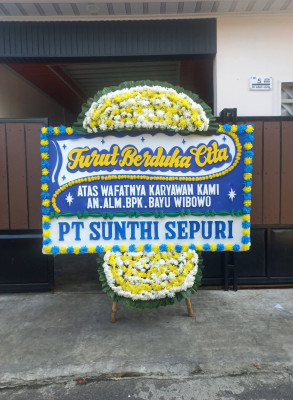 Papan Bunga Duka di Semanan