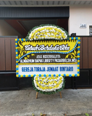 Papan Bunga Duka di Semanan